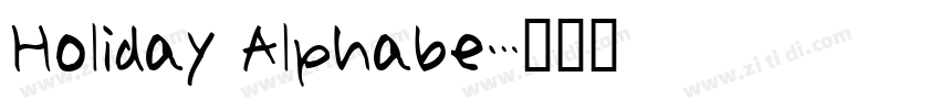 Holiday Alphabe字体转换